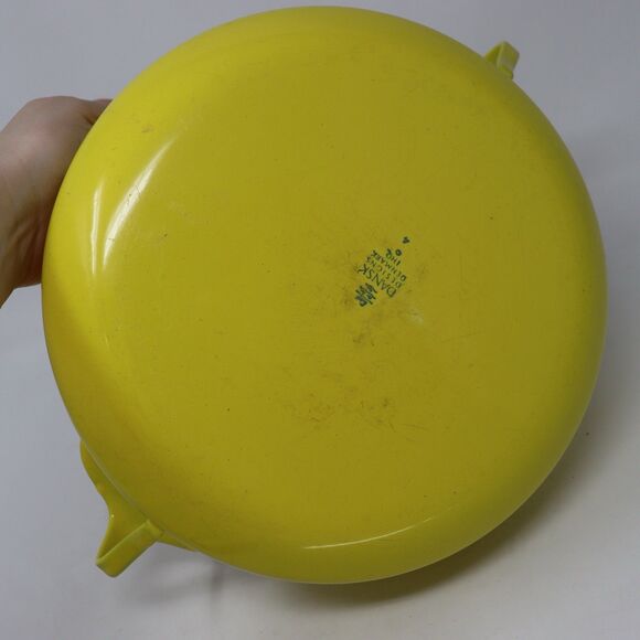 Vtg Dansk Designs France Kobenstyle Yellow Enamel Dutch Oven w Lid Trivet - Picture 5 of 6